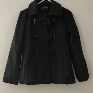 BLACK TOGGLE COAT OUTWEAR SIZE SMALL